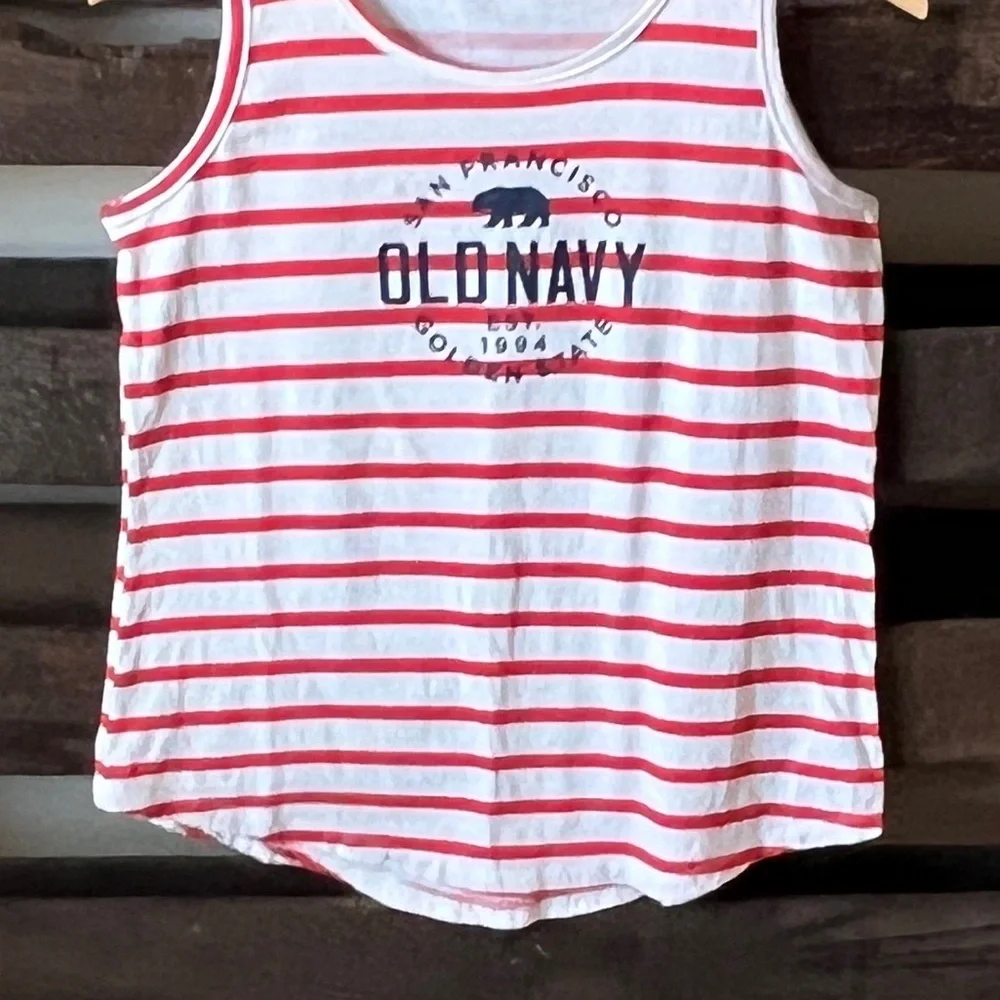 OLD NAVY Girls Tank in Red Stripe XL (14)